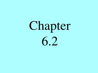 Chapter 6.2