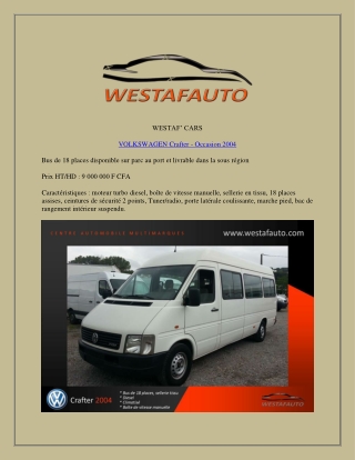 VOLKSWAGEN Crafter Togo - Occasion 2004 Togo