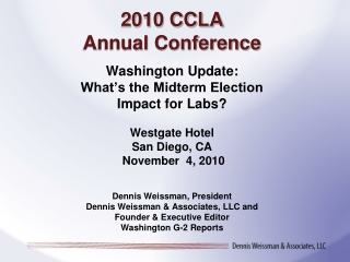 2010 CCLA Annual Conference