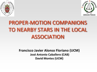 Proper-motion companions to nearby stars in the local association