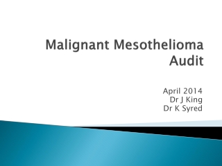 Malignant Mesothelioma Audit