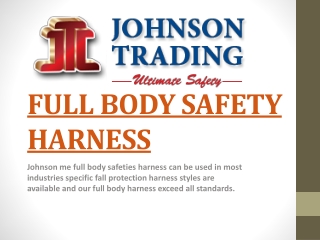 FULL BODY SAFETY HARNESS