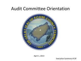 Audit Committee Orientation