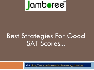 Best Strategies For Good SAT Scores