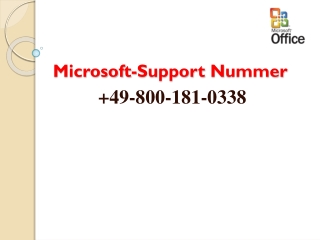 Wie Hilft Microsoft Support Nummer 49-800-181-0338, Wenn Bei MS Office Technische Probleme Auftreten?