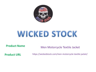 Men Motorcycle Textile Jacket