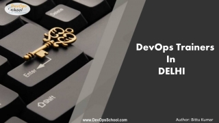 DevOps Training & Certification Course Delhi- DevOps Trainer in Delhi- DevOpsSchool