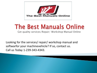 The Best Manuals Online