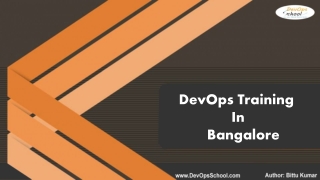 DevOps Training & Certification Course Bangalore - DevOps Training in Bangalore - DevOpsSchool