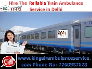 Hire Life Saving Train Ambulance Service in Delhi