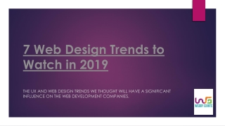 7 Web Design Trends to Watch in 2019