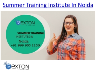 Summer Training Institute In Noida - Rexton IT Solutions