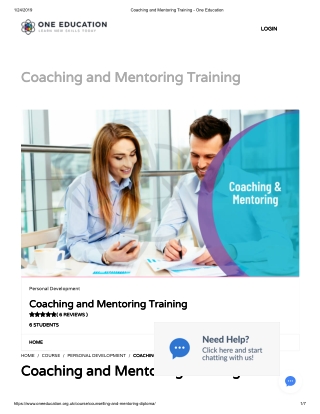 Coaching and Mentoring Training - One Education