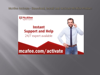 mcafee.com/activate - Download, Install McAfee