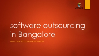 Software Outsourcing in Bangalore - 3leads