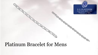 Platinum Bracelet for Mens