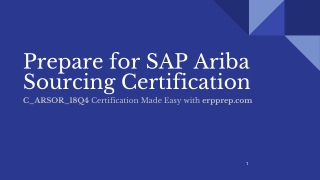 All You Need to Know About SAP Ariba Sourcing - C_ARSOR_18Q4