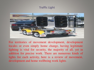 Portable Traffic Lights