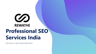 Professional SEO Services in India - Rewathi