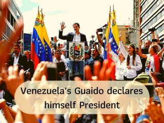 Venezuela's Guaido declares himself president