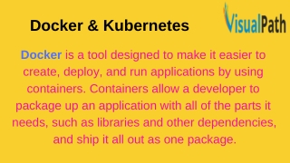Kubernetes Online Training | Docker Training in Hyderabad
