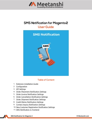 Magento 2 SMS Notification