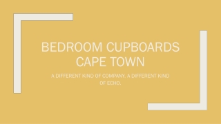 Bedroom cupboards cape town