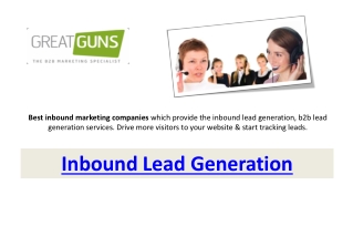 Inbound Lead Generation
