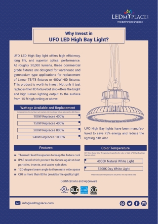 Cheap UFO Led High Bay Lights Online – USA