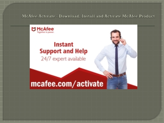 mcafee.com/activate - How to Download, install and Activate McAfee