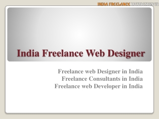 Freelance Consultants in India | Freelance web Developer in India