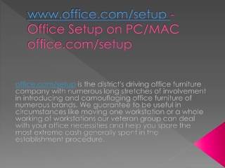 Office.com/setup Office Activation Help