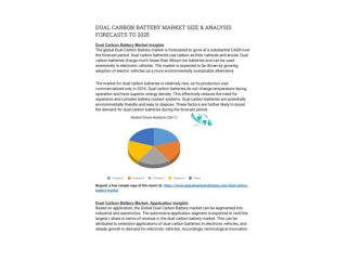 DUAL CARBON BATTERY MARKET SIZE & ANALYSIS FORECASTS TO 2025