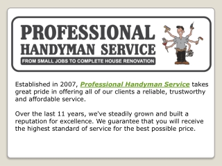 Best Handyman Service in London