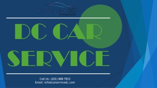 Hire the Best DC Car Service for Your Wedding and Leave Planning to Professionals