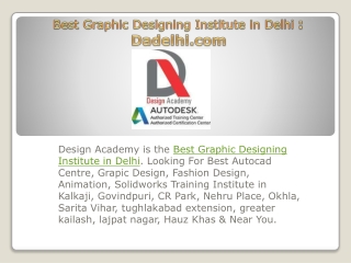 Top Graphic Designing Institute in Delhi