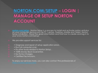 NORTON.COM/SETUP NORTON ACTIVATION HELP