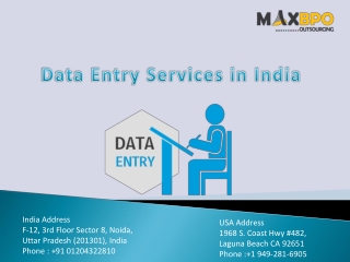 Data Entry Services in India