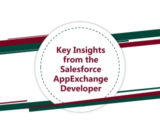 Key Insights from the Salesforce AppExchange Developers