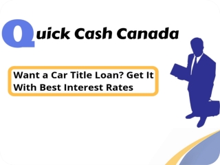 Want a Car Title Loan? Get It with Best Interest Rates