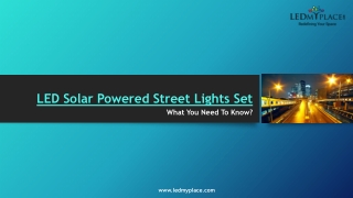 LED Solar Powered Street Lights Set – USA