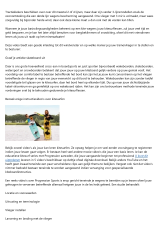 Leren Springen Kitesurfen Lees Hier Alles Over.