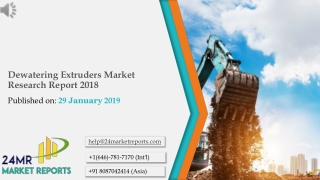 Dewatering Extruders Market Research Report 2018