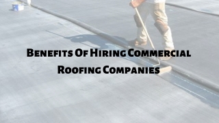 Commercial Roofing Companies Kettering, OH