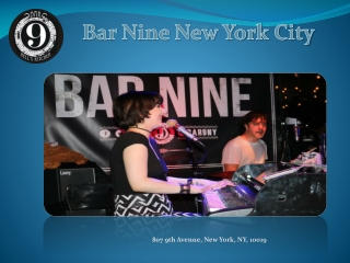Best Dueling Piano Bar NYC-Bar Nine