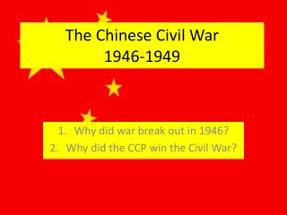 The Chinese Civil War 1946-1949