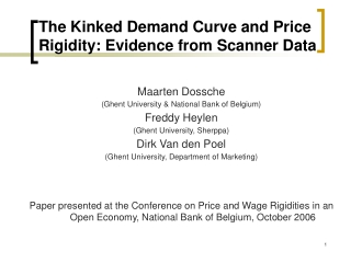 The Kinked Demand Curve and Price Rigidity: Evidence from Scanner Data
