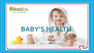The Best Tips For Baby’s Health