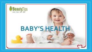 The Best Tips For Baby’s Health