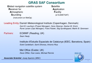 GRAS SAF Consortium